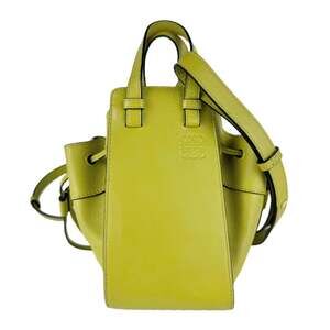 Loewe LOEWE Handbag, Crossbody Shoulder Bag, Hammock Mini, Leather, Yellow-Gr...